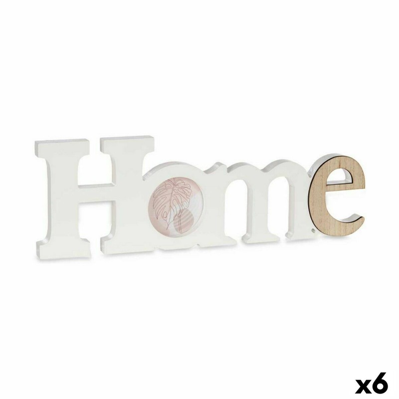 Photo frame Home White Brown MDF Wood...