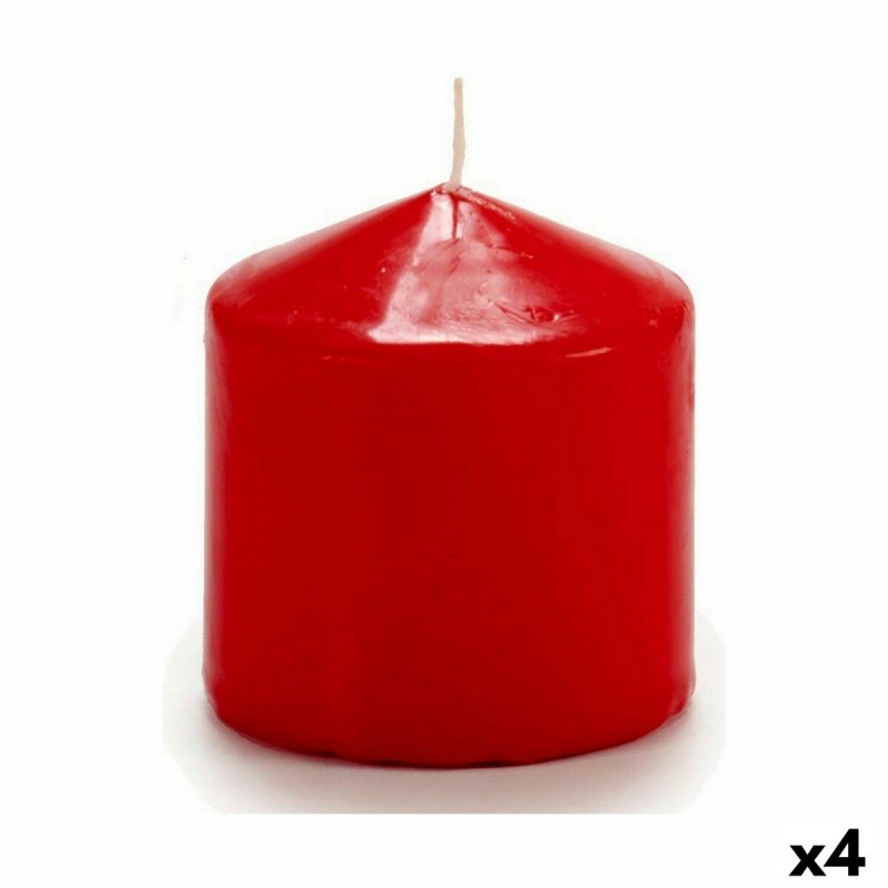 Candle Red (7 x 8 x 7 cm) (4 Units)