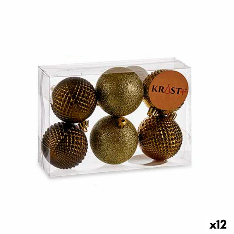 Lot de boules de Noël Ø 6 cm Vert PVC...