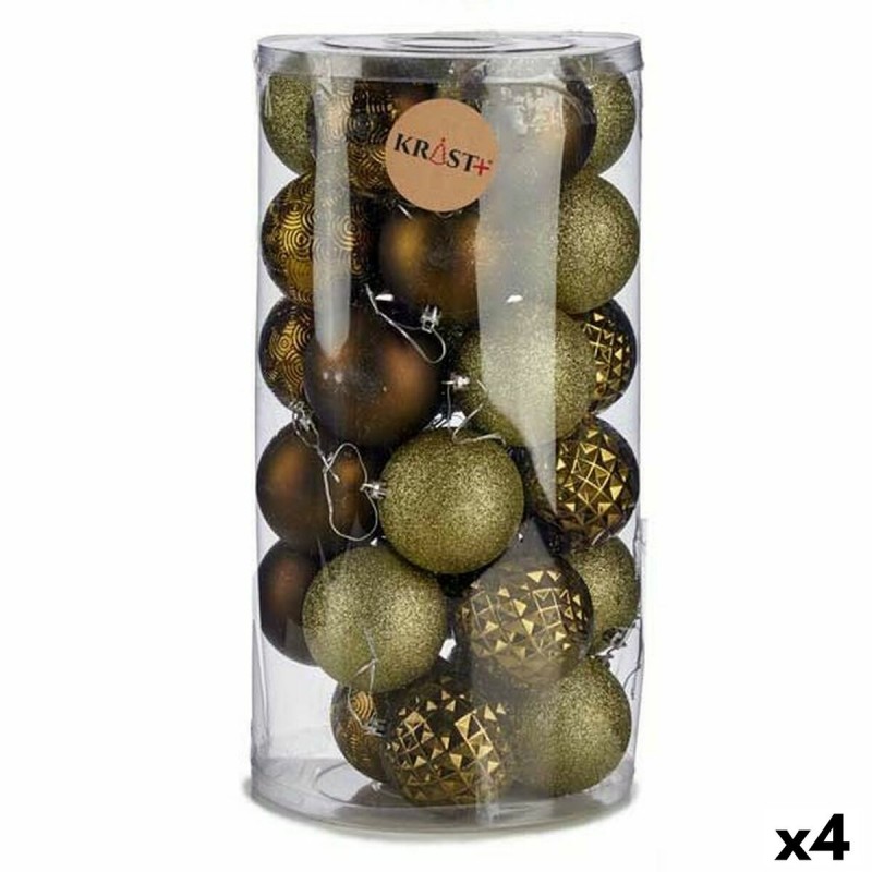 Lot de boules de Noël Vert PVC 8 x...