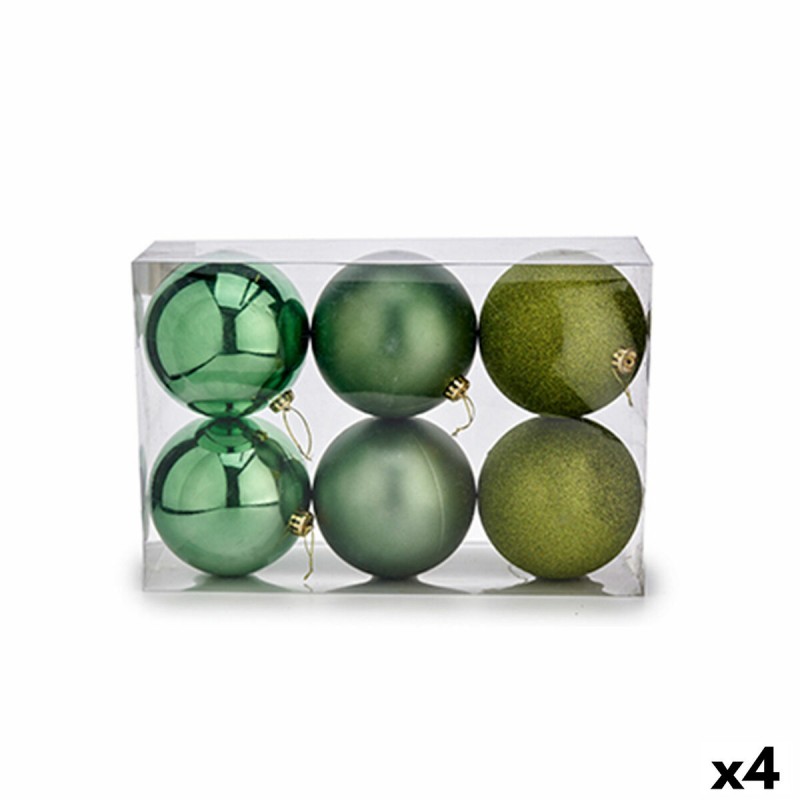 Set kerstballen 15 x 16 x 15 cm Groen...