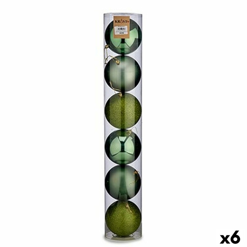 Set kerstballen Groen Plastic Ø 12 cm...