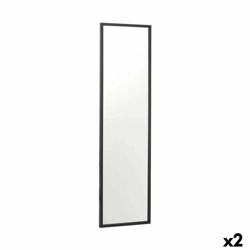 Wall mirror 30 x 120 cm Black MDF...