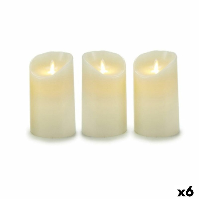 Candle Set Oscillation LED Cream 8 x...