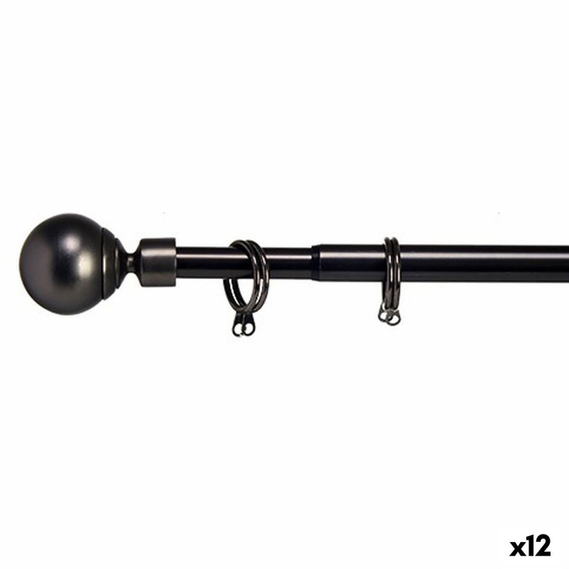 Curtain Bar Extendable Ball Black...