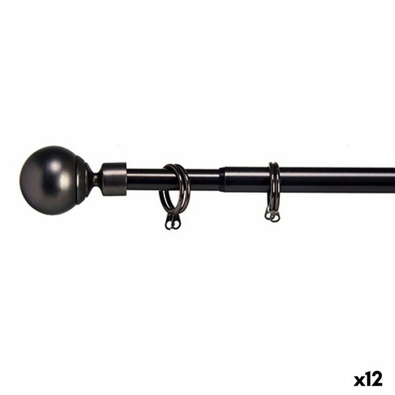 Curtain Bar Extendable Ball Black...