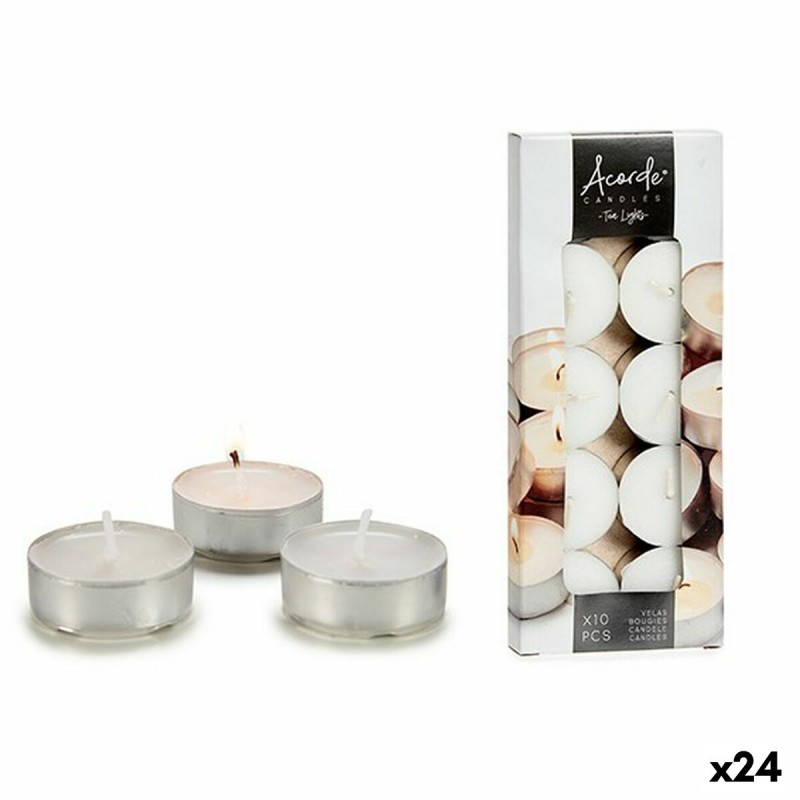 Ensemble de Bougies Blanc (24 Unités)