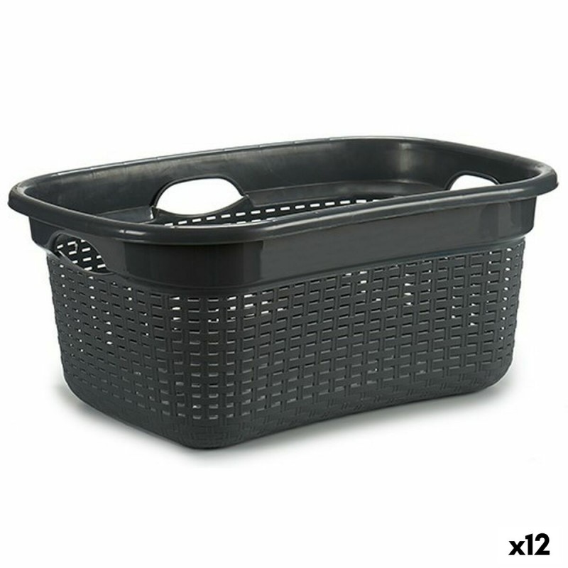 Laundry Basket Grey Plastic 25 L 42,5...