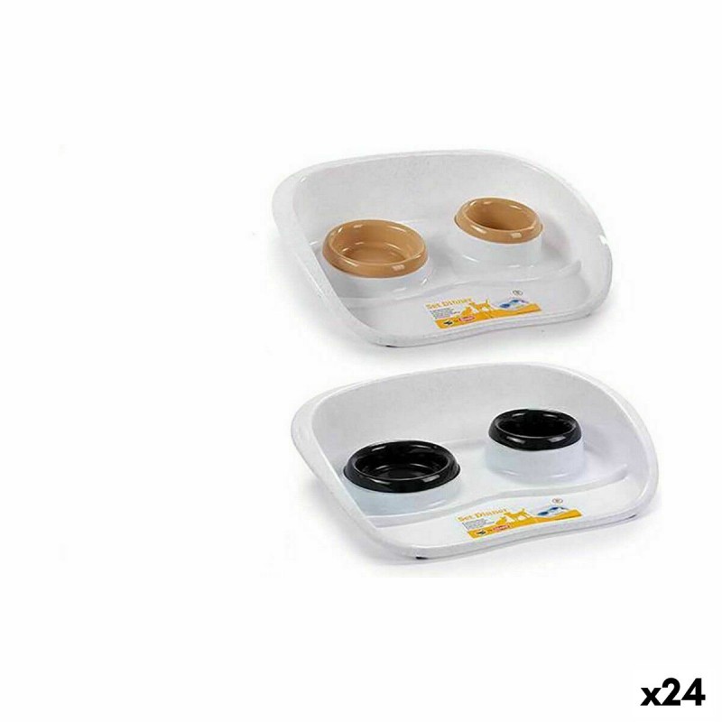 Pet feeding dish Stefanplast Double...