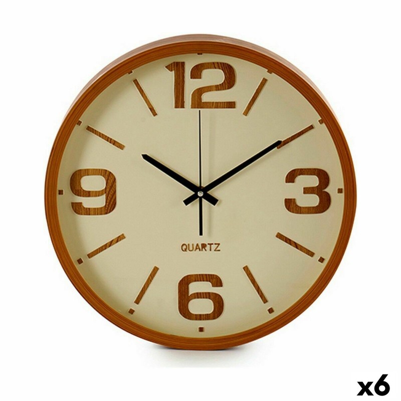 Wall Clock Brown Metal Crystal...