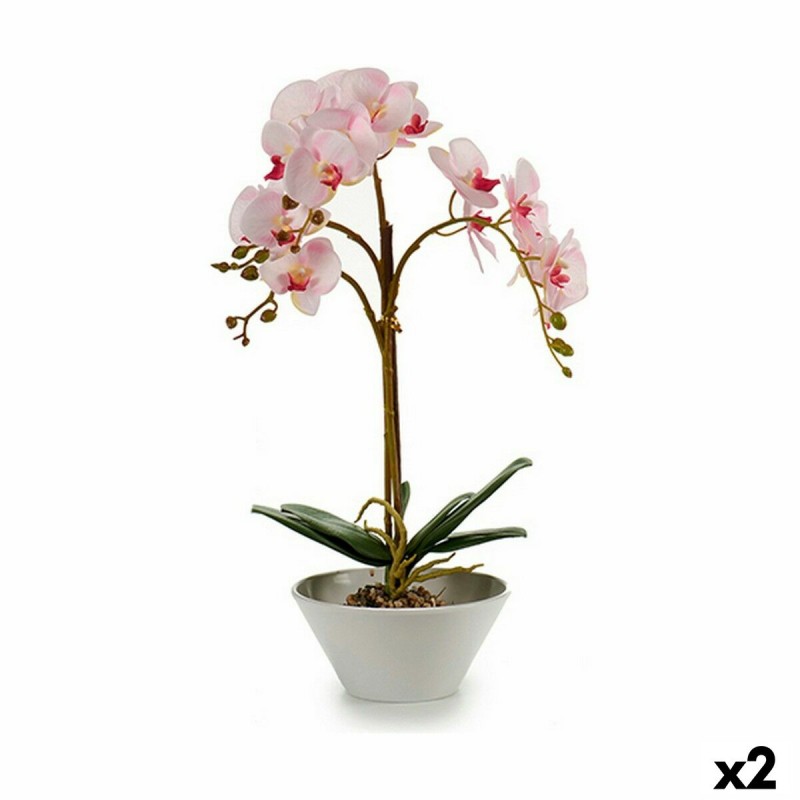 Decoratieve plant Orchidee Plastic 20...