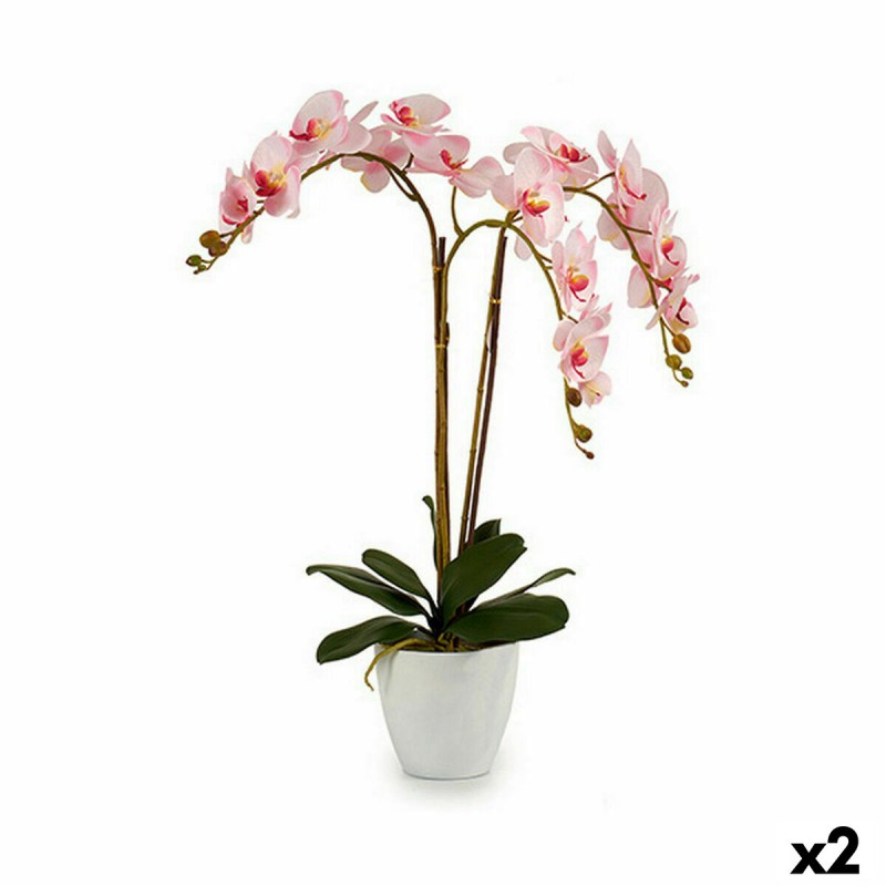 Decoratieve plant Orchidee Plastic 40...