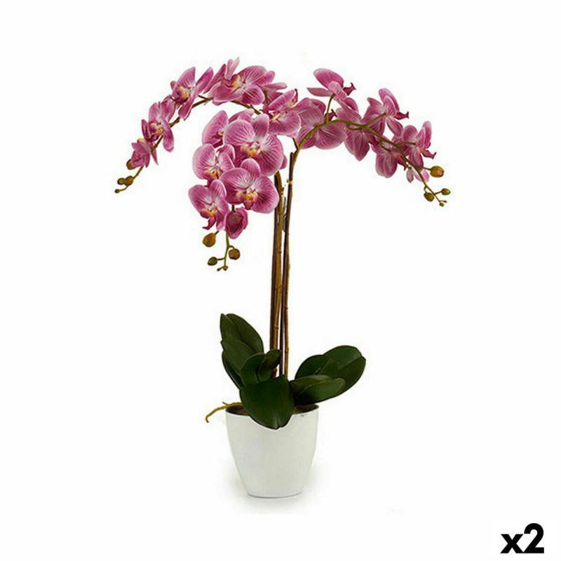 Decoratieve plant Orchidee Plastic 30...