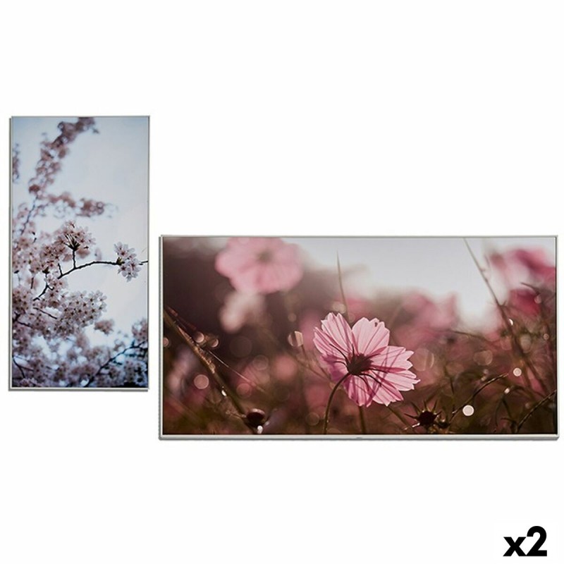 Canvas Blommor 61,5 x 3 x 121,5 cm (2...