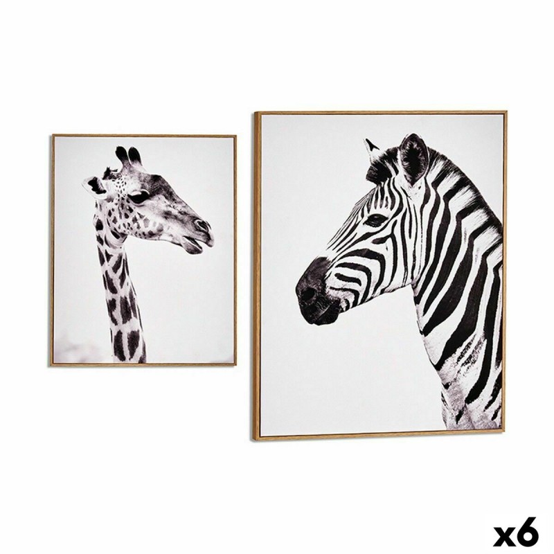 Bild Zebra Giraffe Spanplatte 41,2 x...