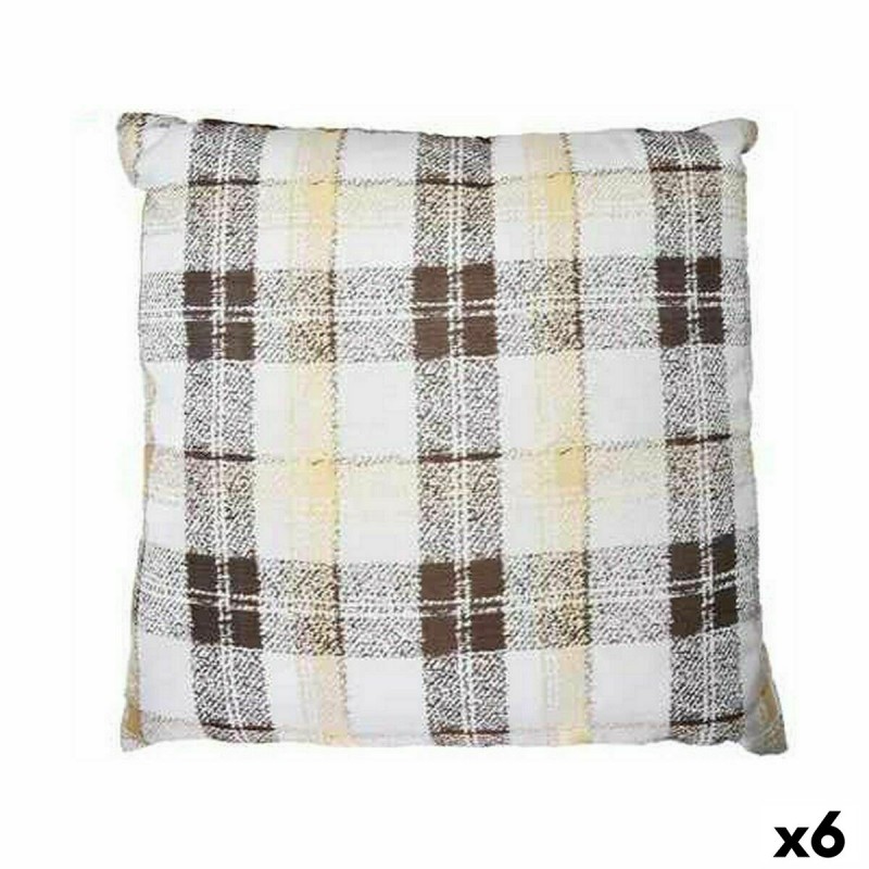 Cuscino 60 x 60 cm Quadri Marrone (6...