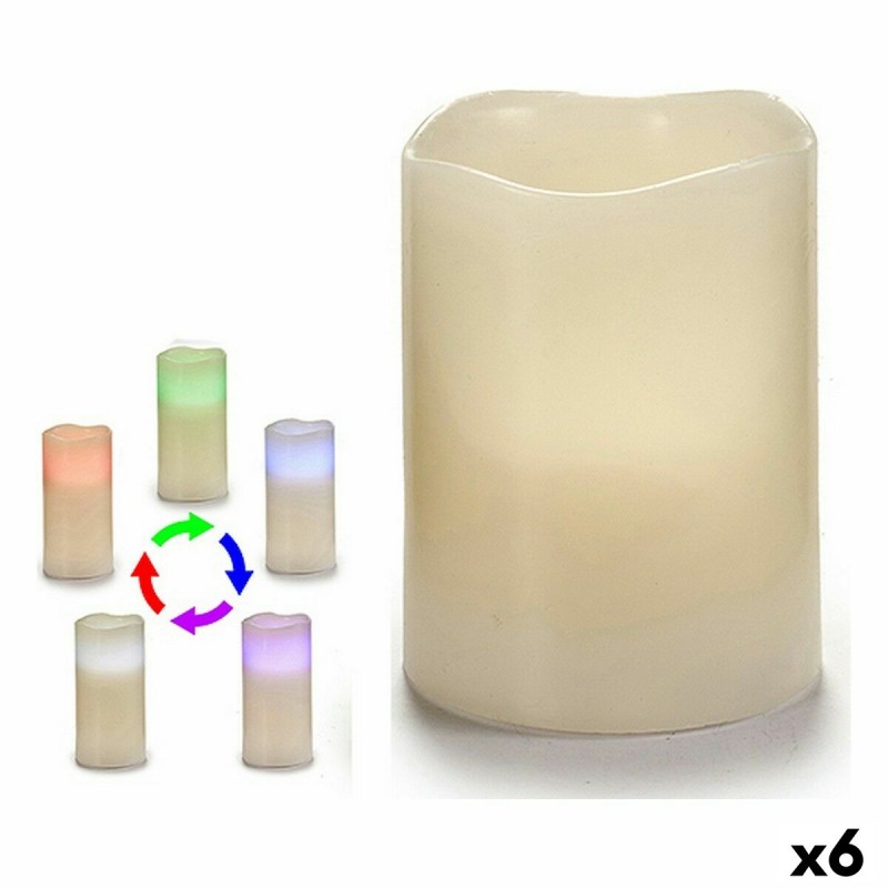 LED Candle White 7,5 x 10 x 7,5 cm (6...