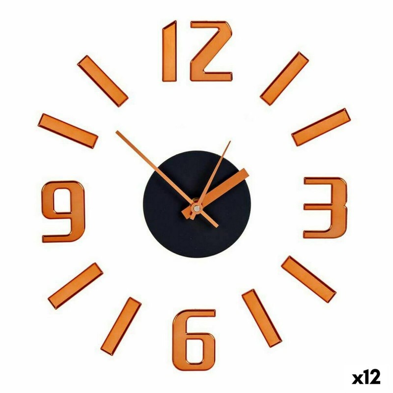 Reloj de Pared Adhesivo Bronce ABS Ø...