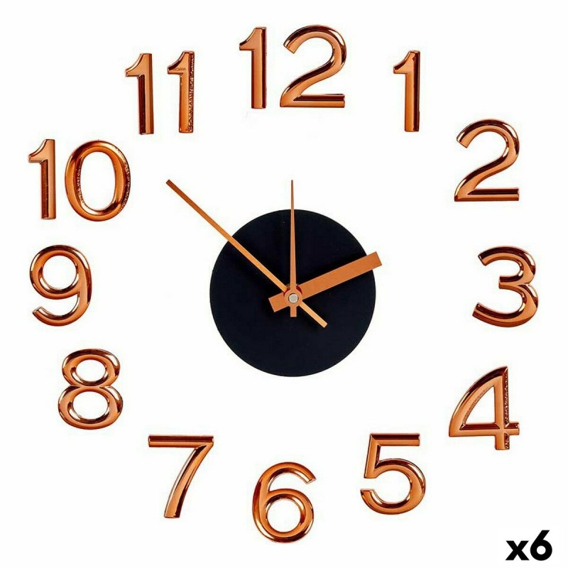 Wall Clock Adhesive Bronze ABS EVA Ø...