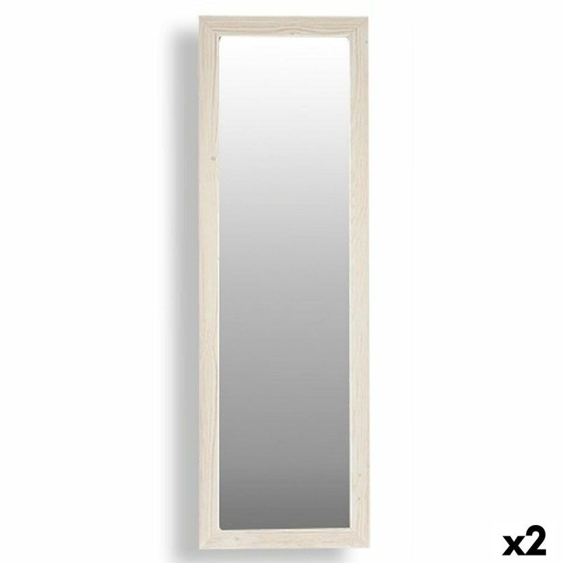 Wall mirror Canada White Wood Crystal...