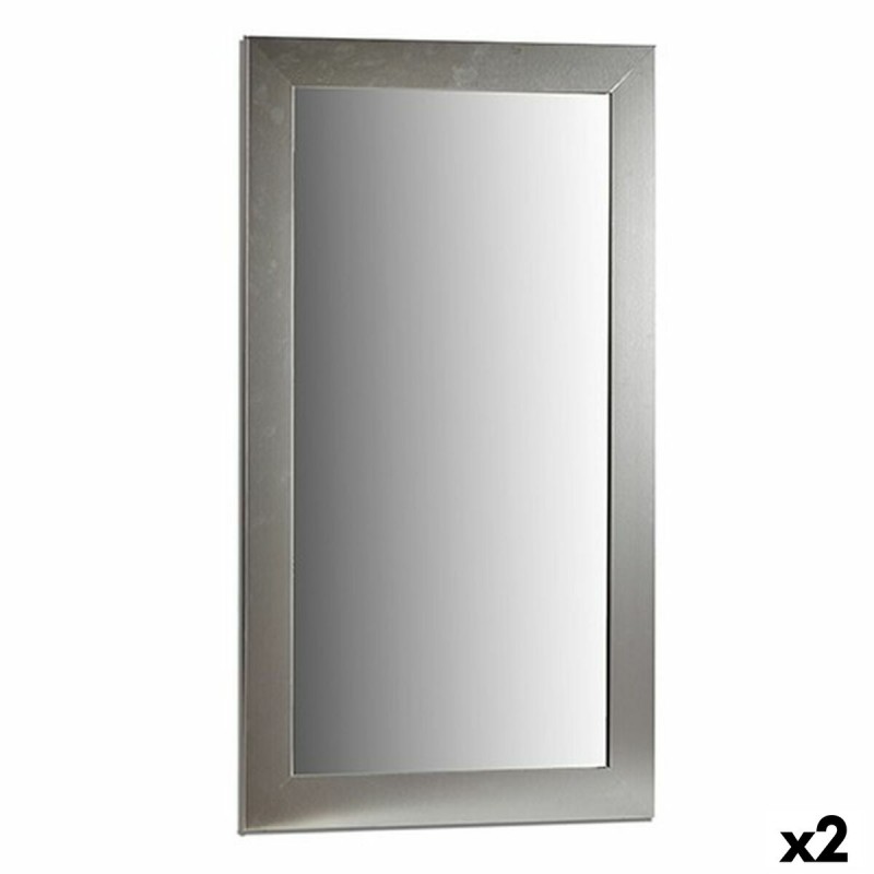 Miroir mural Argenté Bois verre 64,5...