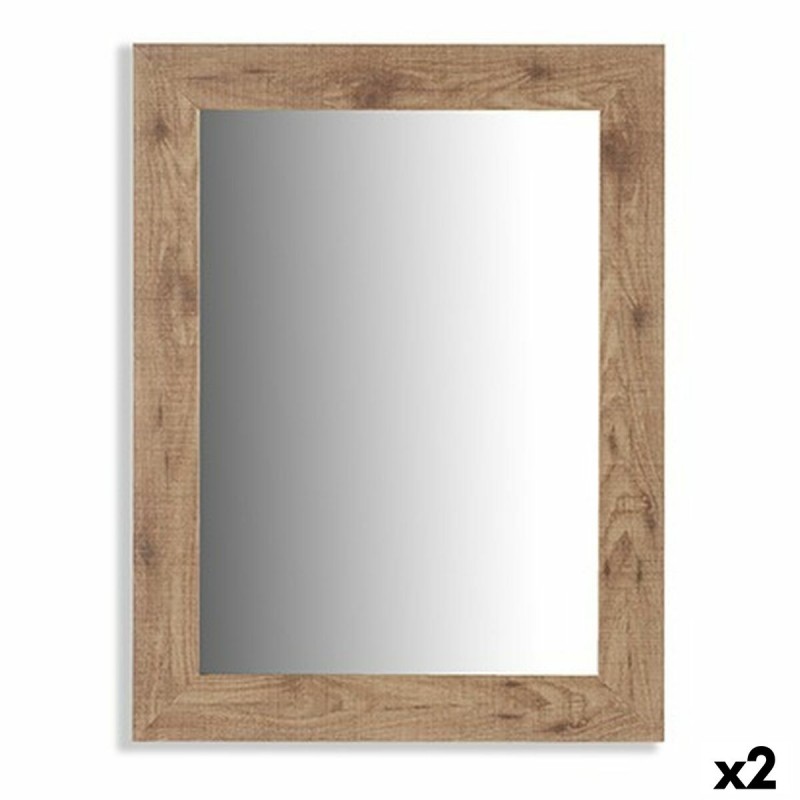 Miroir mural Marron Bois verre 66 x...