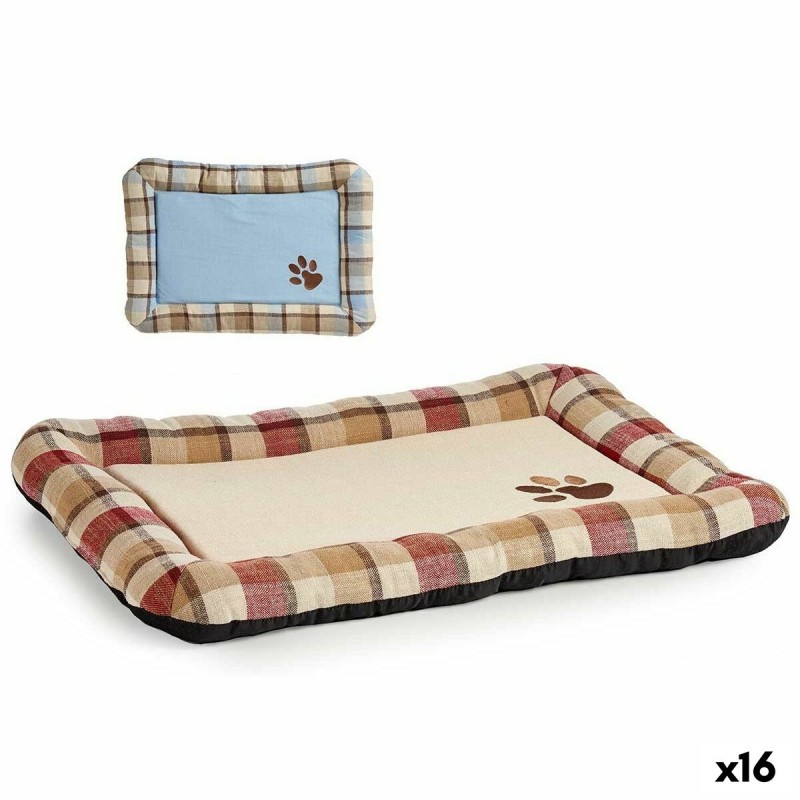 Cama para mascota A cuadros 50 x 7 x...