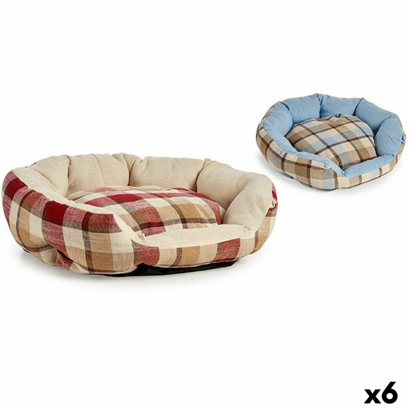 Cama para mascota A cuadros 48 x 18 x...