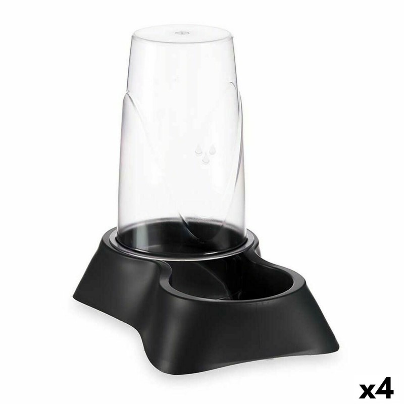 Pet feeding dish Dispenser Black...