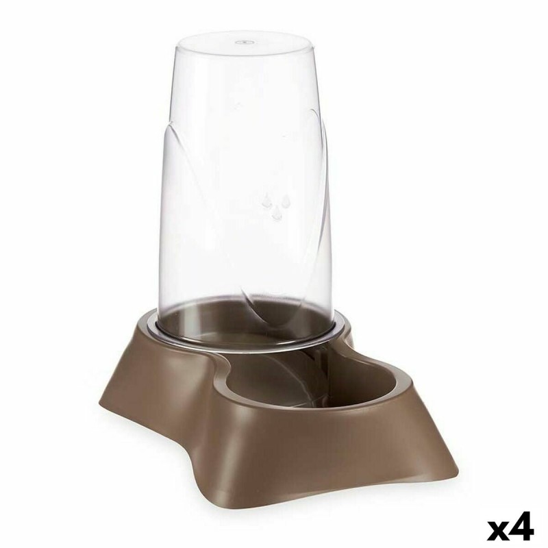 Pet feeding dish Dispenser Brown...