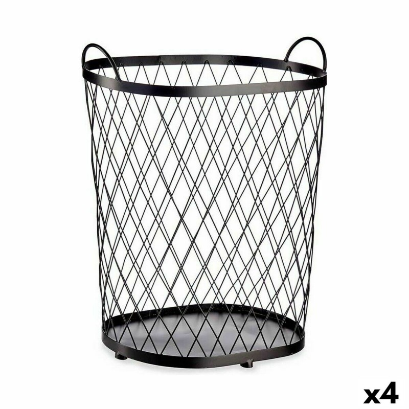 Basket Black Metal 40 L 31 x 54,7 x...