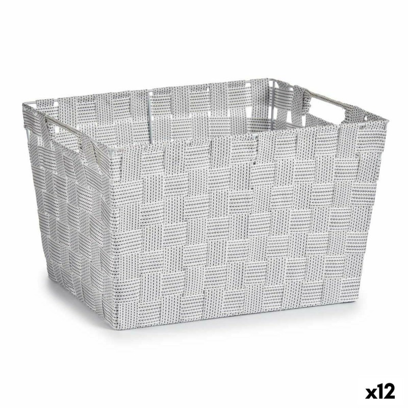 Panier à linge Blanc Tissu 10 L 25 x...