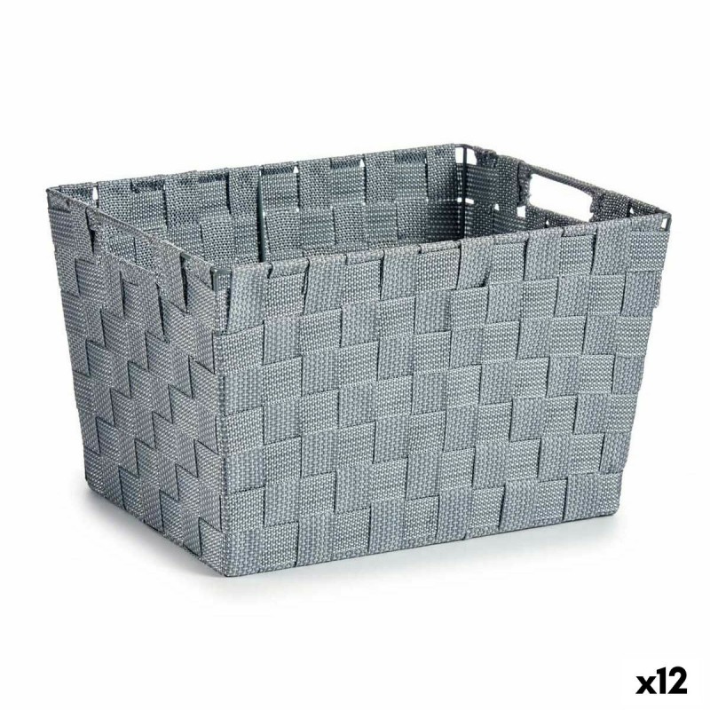 Laundry Basket Grey Cloth 10 L 25 x...