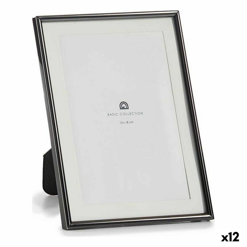 Photo frame Crystal Black Steel (12...