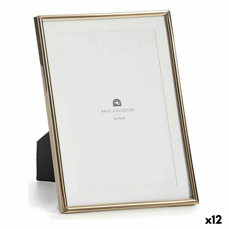 Photo frame Crystal Golden Steel (12...