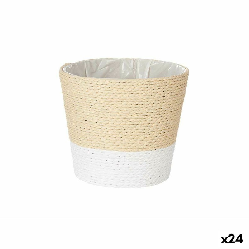 Cache-pot Blanc Corde Plastique 16 x...