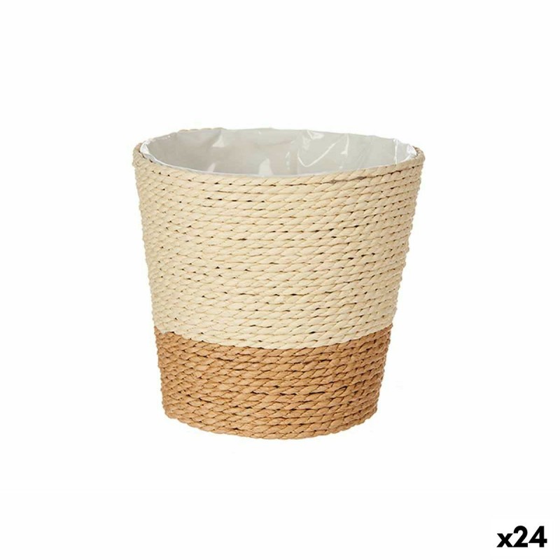 Cache-pot Marron Corde Plastique 14 x...