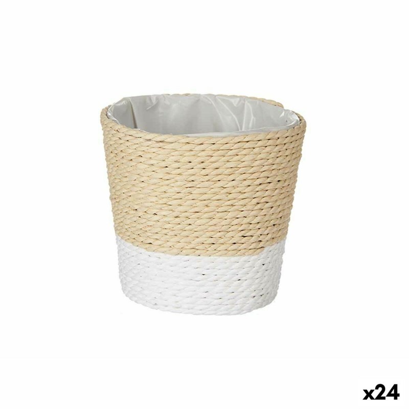 Cache-pot Blanc Corde Plastique 11 x...