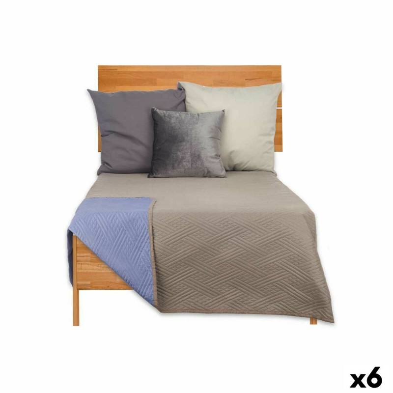 Omkeerbare sprei 180 x 260 cm Blauw...