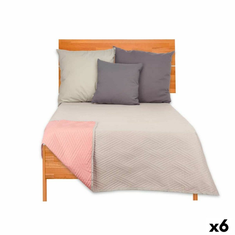 Omkeerbare sprei 240 x 260 cm Grijs...