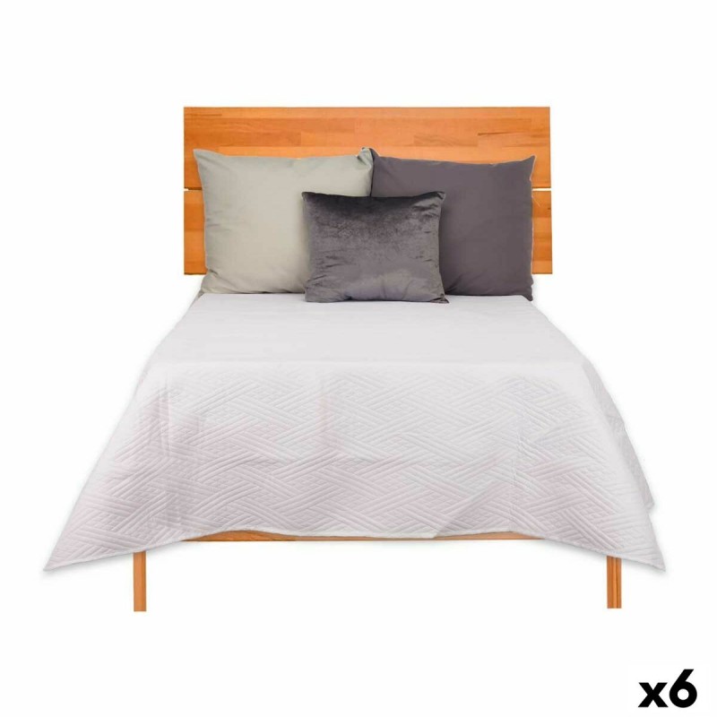 Omkeerbare sprei 240 x 260 cm Wit (6...