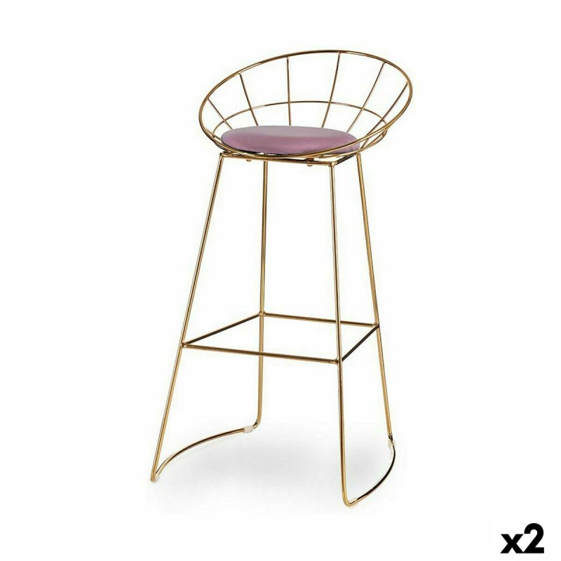 Hocker Rosa Gold Eisen 51 x 94 x 52...