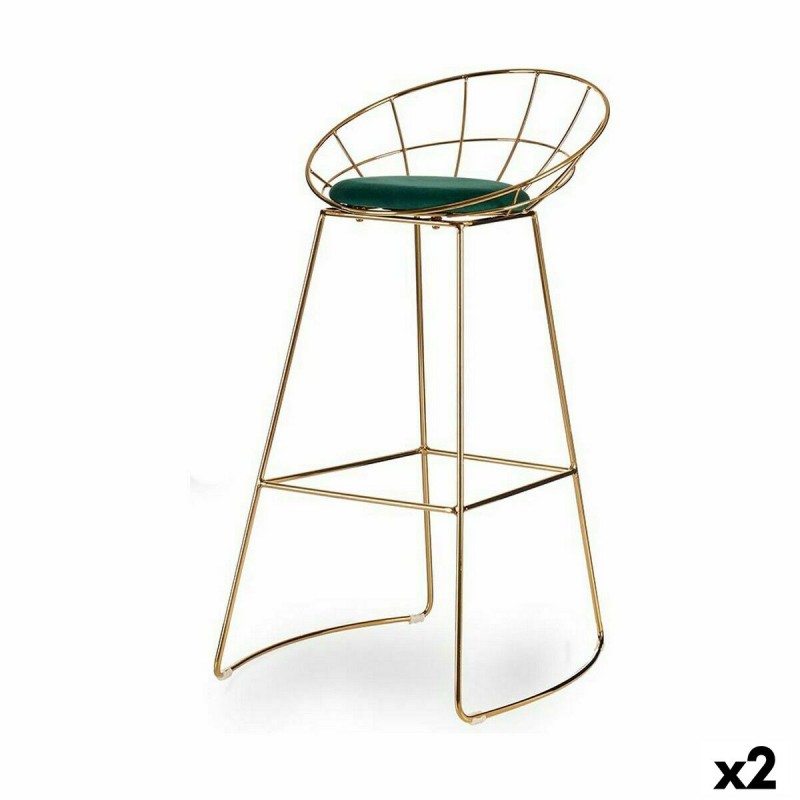 Hocker grün Gold Eisen 51 x 94 x 52...