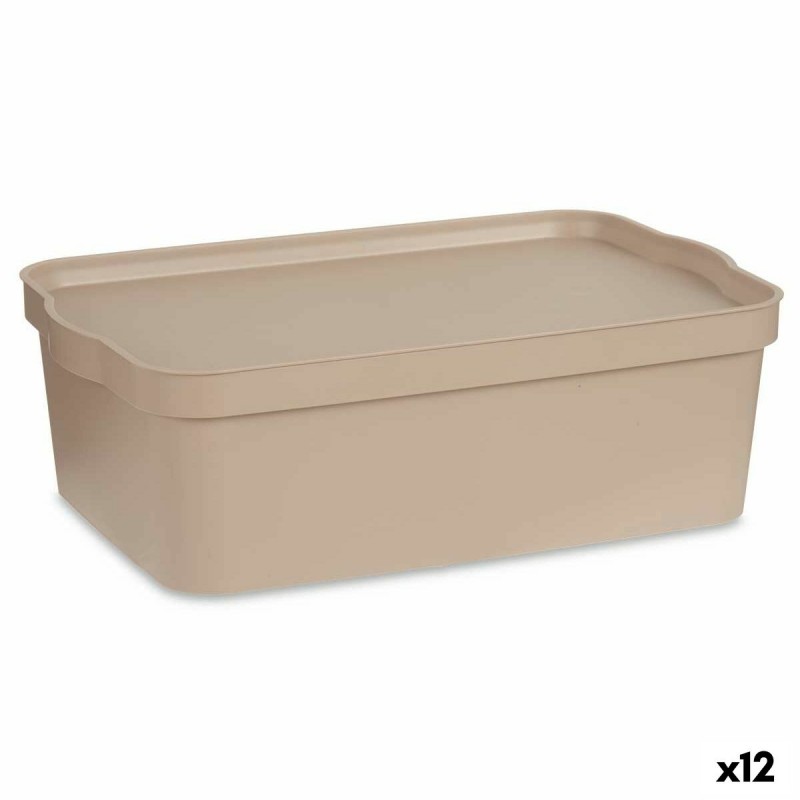 Aufbewahrungsbox mit Deckel Beige...