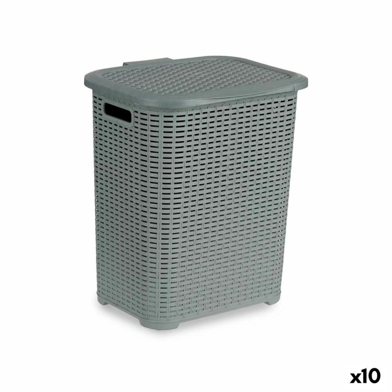 Laundry Basket Grey Plastic 42 L 34,5...