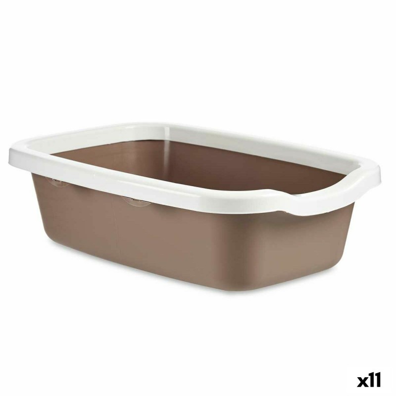 Kattenbak Wit Beige Plastic 38 x 16 x...