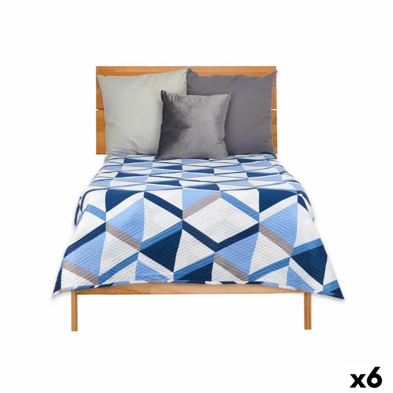 Colcha Reversible 180 x 260 cm Azul...