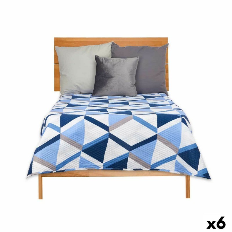 Colcha Reversible 240 x 260 cm Azul...