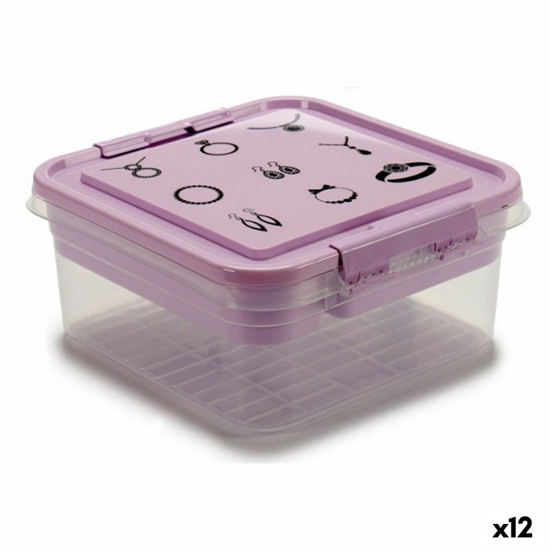 Caja-Joyero Morado Transparente...