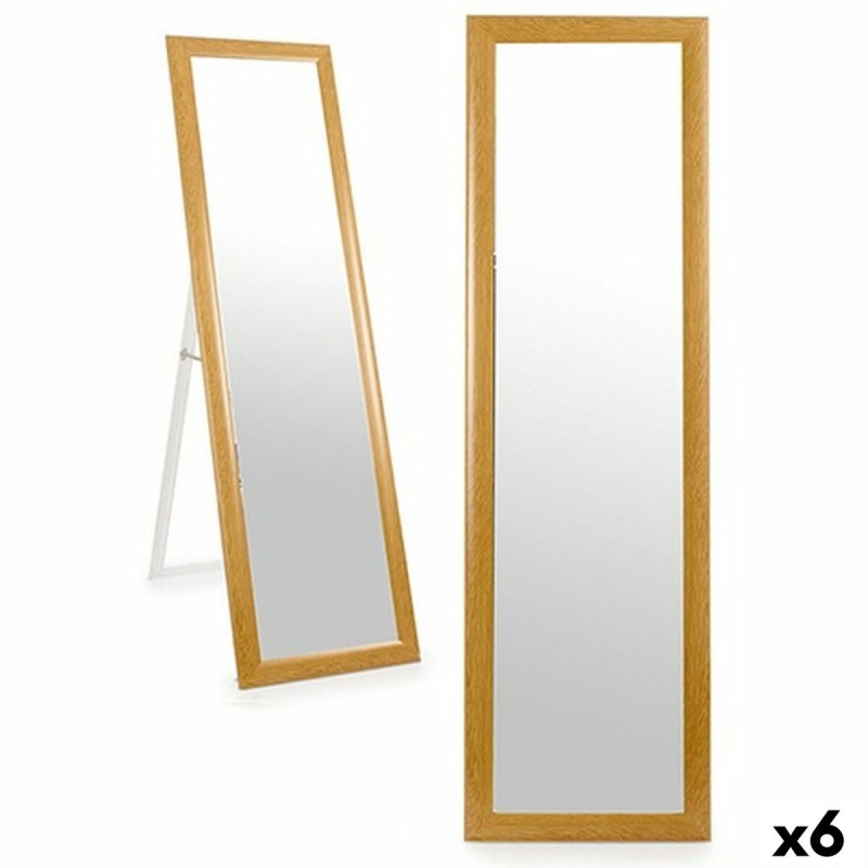 Miroir sur pied Marron Bois Verre 38...